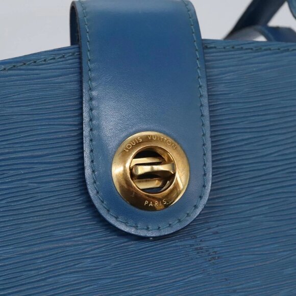 LOUIS VUITTON Epi Cluny Shoulder Bag Blue M52255 LV Auth ep8716 - Picture 12 of 16